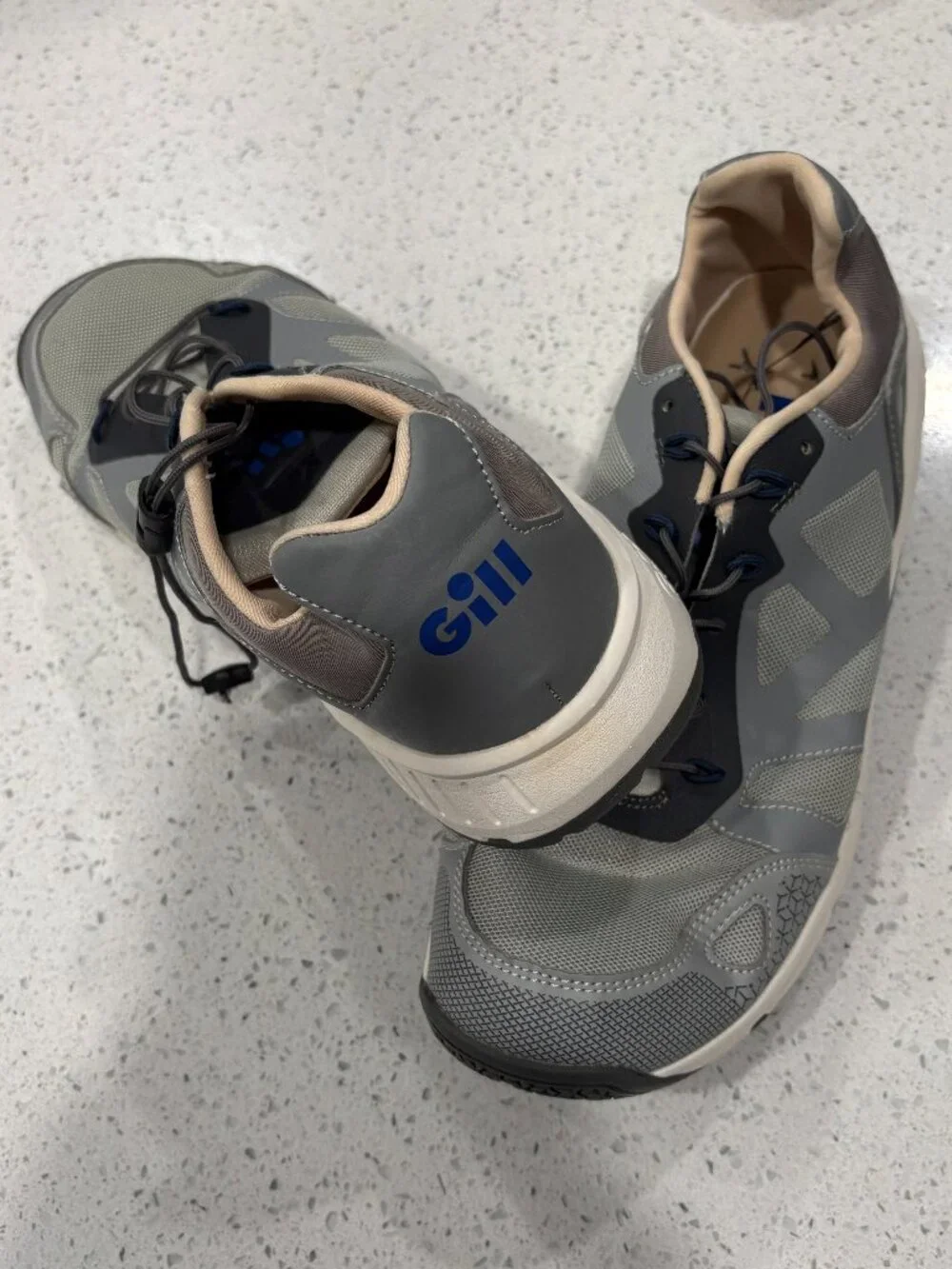 Men's GILL Outdoor Marine Boat Yacht Shoes sz US 9 Gray EUC